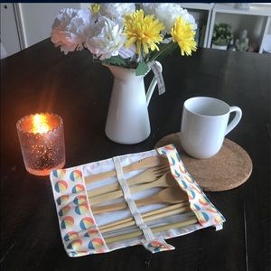 Brand New Picnic Bamboo Utensil Set